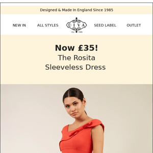 NOW £35 The Rosita Sleeveless Pencil Dress