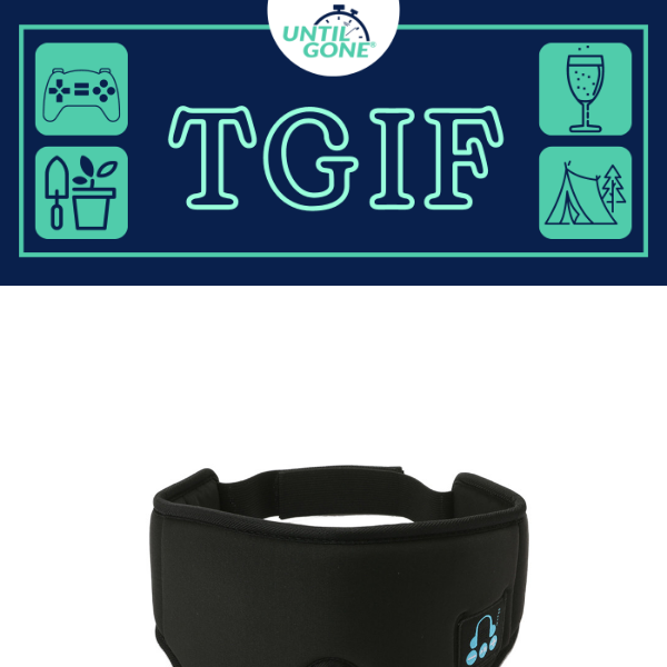 TGIF Deals - 75% OFF Light-Blocking Sleep Eye Mask with Bluetooth Speaker