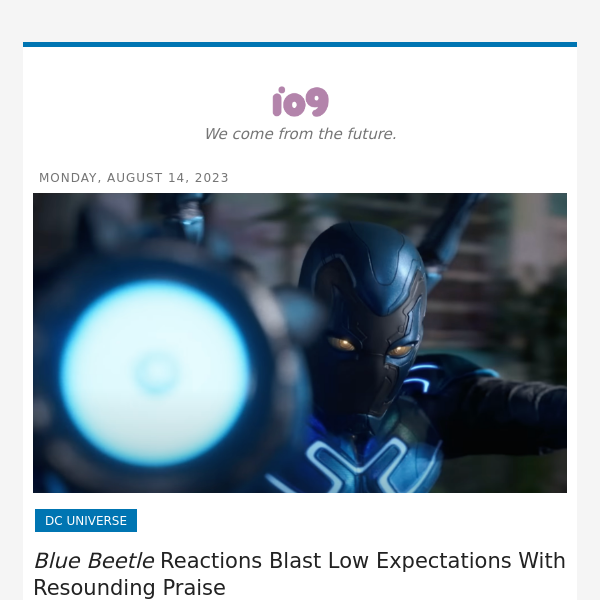 Blue Beetle Reactions Blast Low Expectations With Resounding Praise