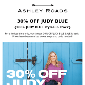 ✨ 30% OFF JUDY BLUE SALE