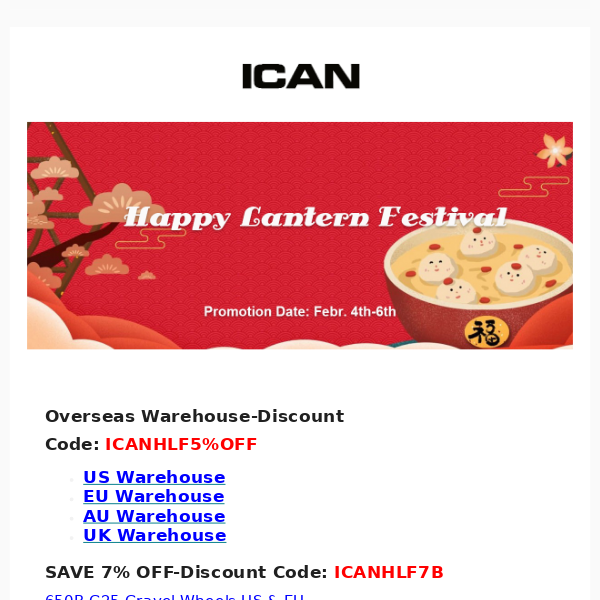 ICAN Lantern Festival Sales Promotion Starts! UP TO $200 OFF!