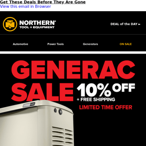 $600 Off Our Best Selling Generac Generator!