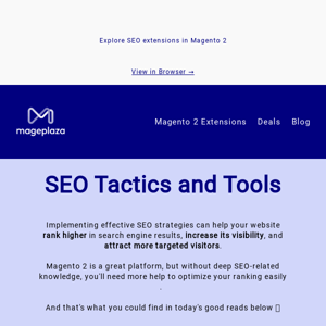 🔎 SEO Tactics and Tools to boost your website's visibility as a beginner? 💡