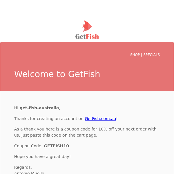 Welcome to GetFish