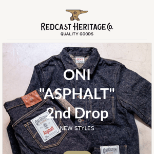 ONI "ASPHALT" 2nd Drop & 3sixteen