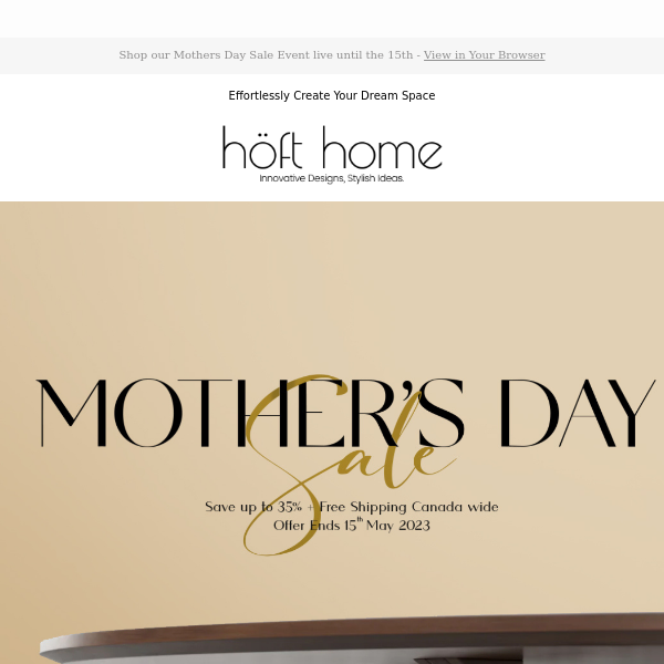 Dont Miss Our Mothers Day Sale - Save 35% + Free Delivery