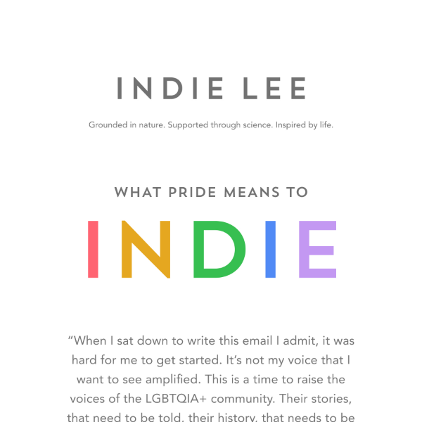 What Pride means to Indie 🏳️‍🌈