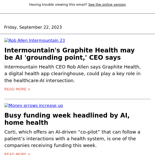 Intermountain CEO: Graphite Health may be AI 'grounding point'
