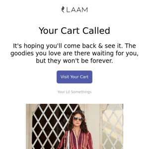 LAAM Your Cart is Selling Out FAST ❗