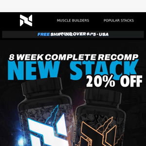 🔥20% Off🔥 8 Week Complete Recomp Stack