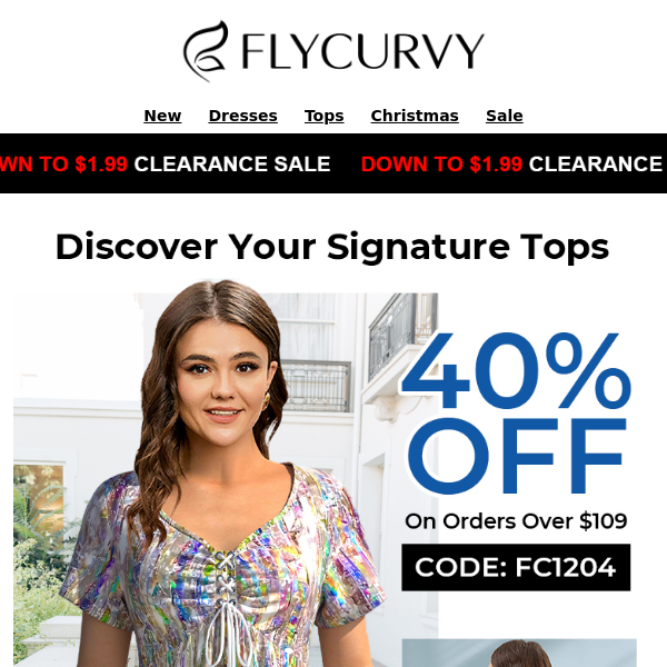 ❤️FlyCurvy.40% OFF Blouse Extravaganza: Uncover Unbelievable Savings on Fashionable Tops!