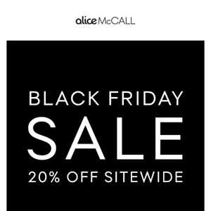 BLACK FRIDAY IS NOW ON!