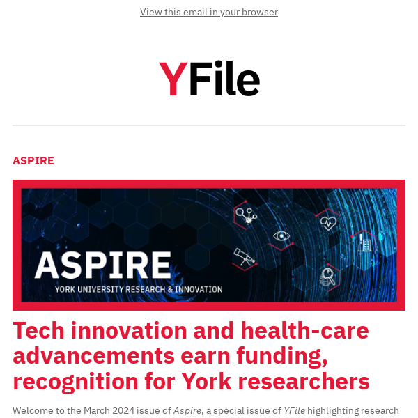 In this issue: Aspire highlights research and innovation success