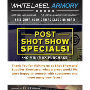 Shot Show Deals Continue