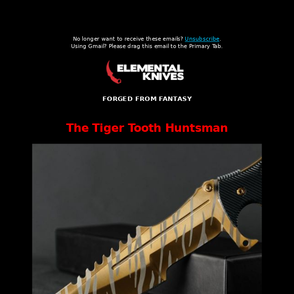The Tiger Tooth Huntsman