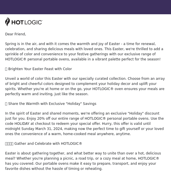 🐣 Easter Special: Celebrate with HOTLOGIC® & Exclusive Holiday Savings! 🌸