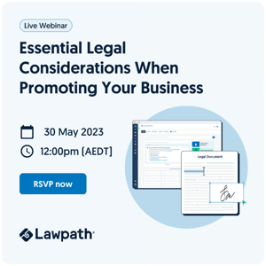 Free Legal Webinar: Essential Legal Considerations When Promoting Your Business