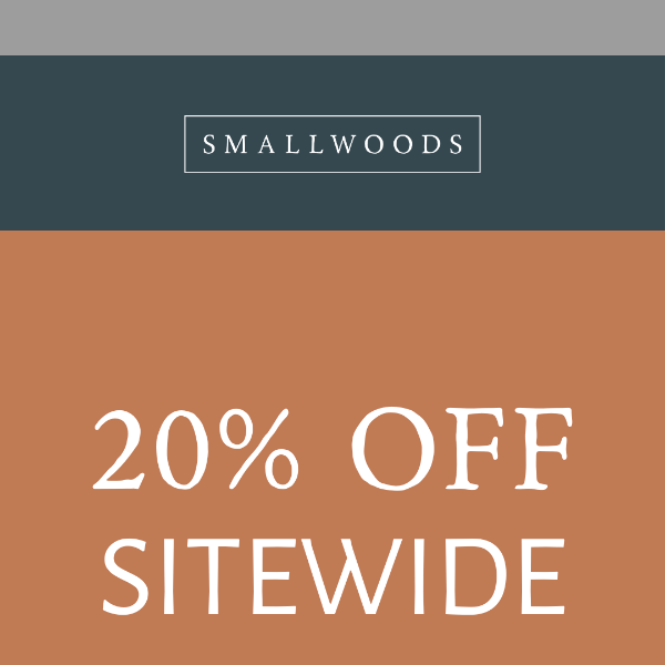 20% OFF SITEWIDE SALE!