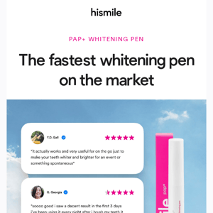 The fastest whitening pen