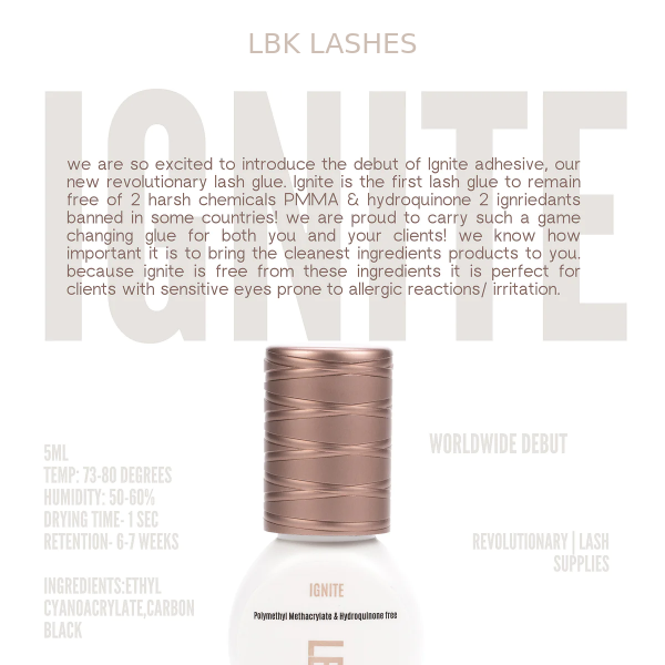 New Revolutionary Lash Glue ✨ suitable for sensitive eyes