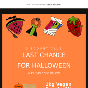 Last chance for Halloween!