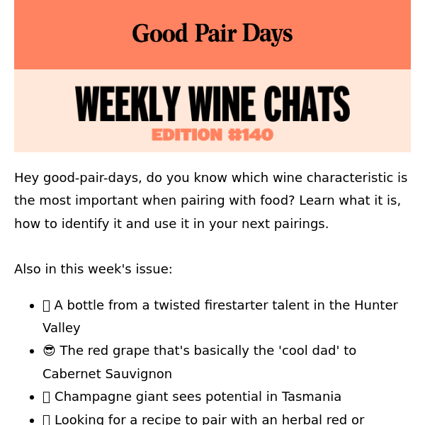 Weekly Wine Chats #140⛱