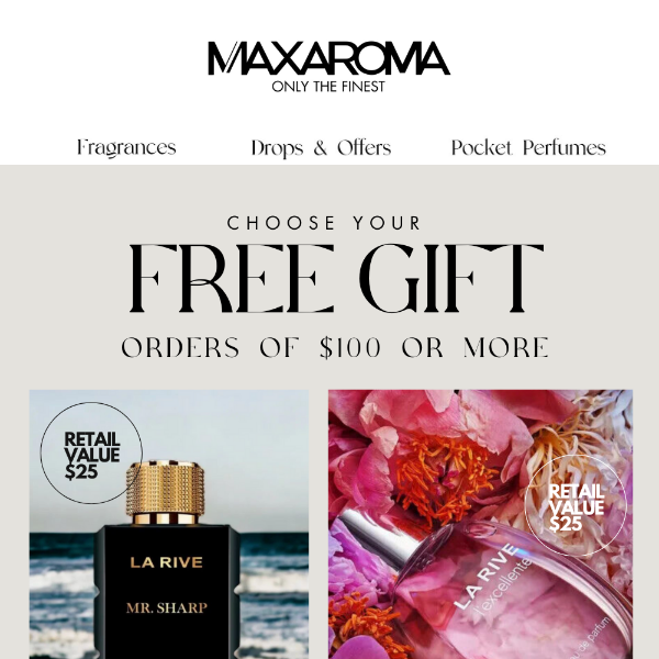 Free Fragrance Bottle With Purchase 🎁