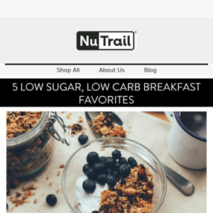 🥑 5 Low Sugar Breakfast Favorites 🥑