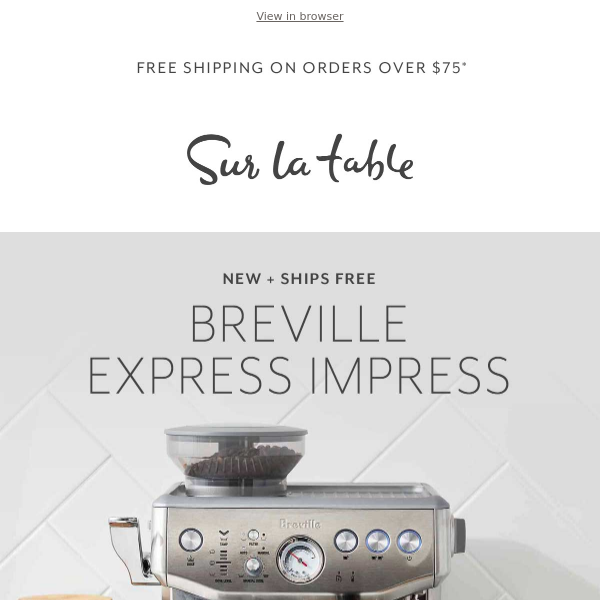 ☕️ See what's new from Breville and get $475 off the Barista Express.