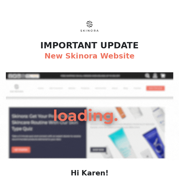 Important uptade: New Skinora Website