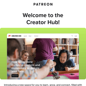 Introducing the Creator Hub!