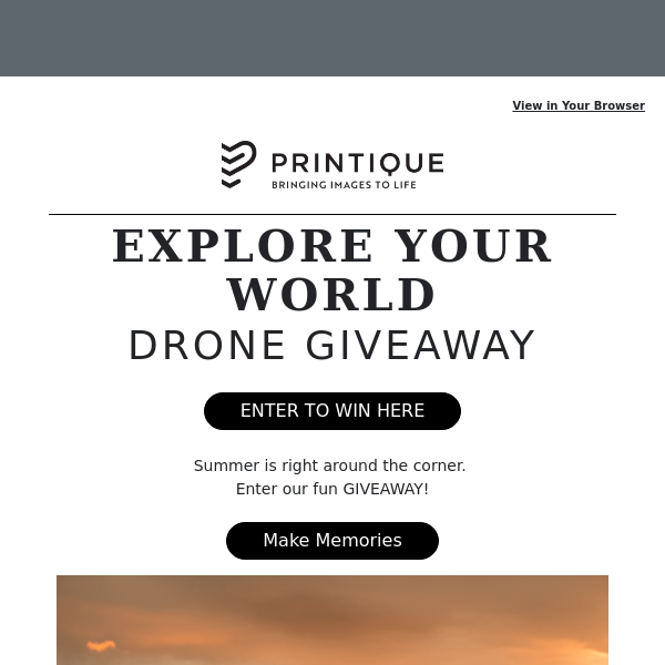 Explore Your World with a Drone GIVEAWAY! Enter to win here - Printique