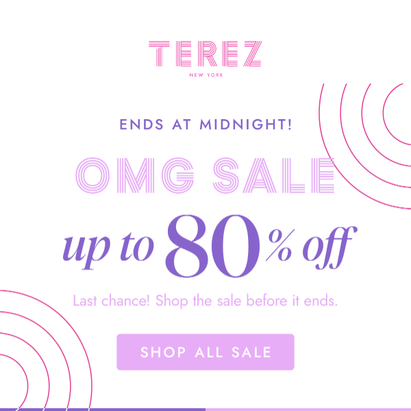 Ends Today! Up to 80% Off