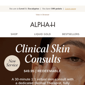 New! 30-minute Virtual Skin Consults