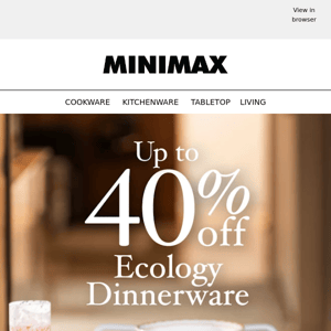 Save on Ecology Dinnerware | Up to 40% off