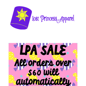 Lost Princess Apparel, Only A Few More Hours To Save 20% On Orders Of $60 Or More!!!