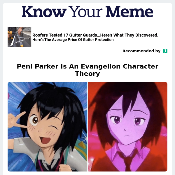 Peni Parker Is An Evangelion Character Theory