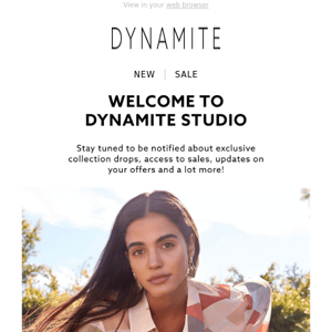 You're In! Welcome To Dynamite Studio