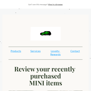 Review and Customize Your MINI