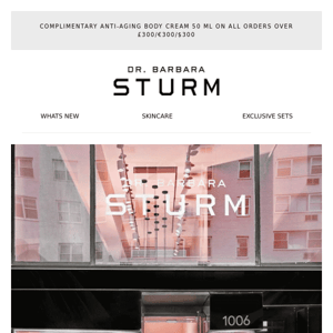 NEW. Dr. Barbara Sturm Brings the STURMGLOW™ to NYC 📣