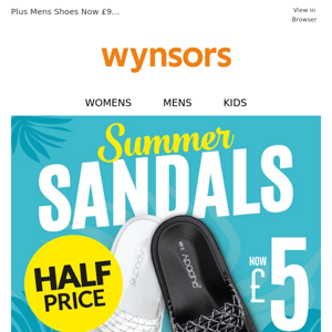 Half Price Sandals Now £5 | As Seen on TV