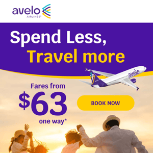 😎 Reliable travel with flights from $63!