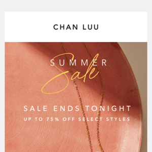 SALE ENDS TONIGHT