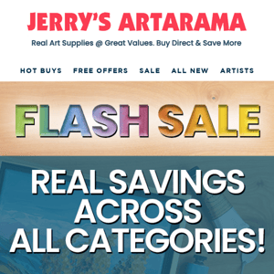 ✨ 3-Day FLASH Sale! ✨ Real Savings Across All Categories! - Paints, Brushes, Canvas & More!