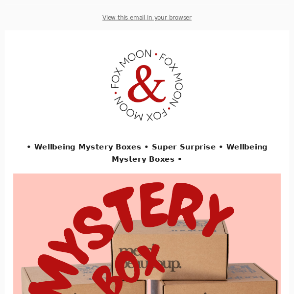 Wellbeing Mystery Boxes...