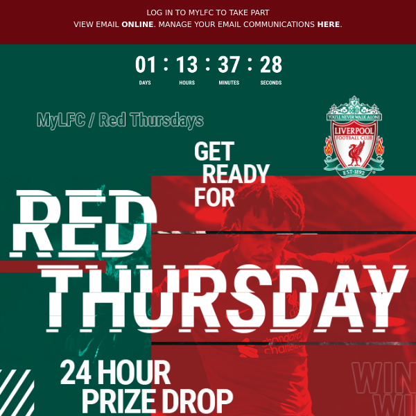 Get ready for Red Thursday, your chance to win!