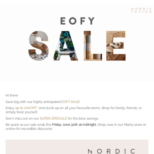 EOFY Extravaganza SALE continues