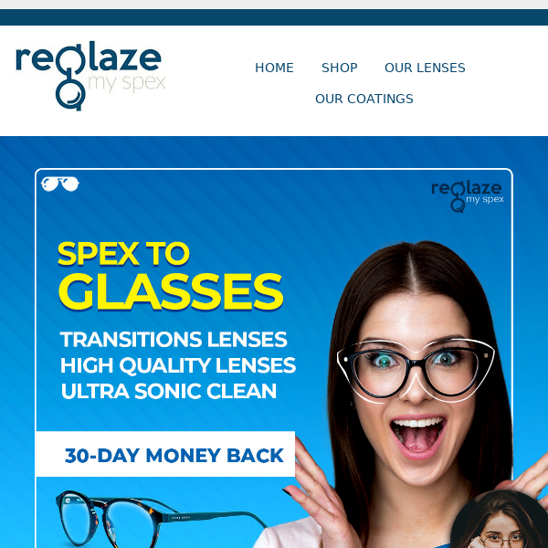 Refresh Your Lenses with Our Quick, Quality Re-glazing 🛠
