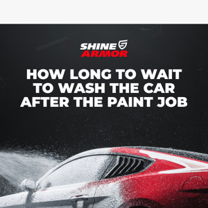 The Art of Car Paint Care: When and How to Safely Wash Your Fresh Paint Job 🧐