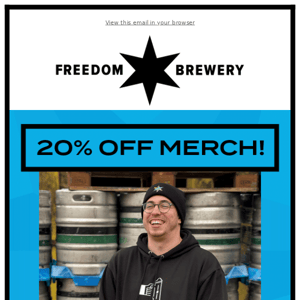 20% off Freedom Merch!